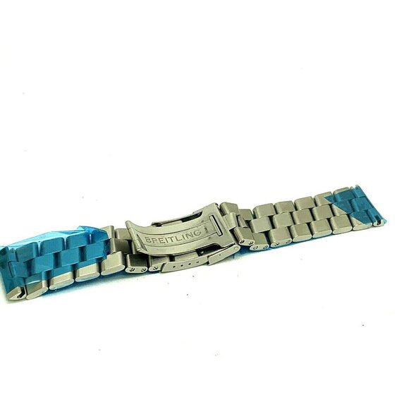 Breitling Men's Watch Replacement Bracelet Silver Stainless Steel Band 2… - Picture 8 of 10